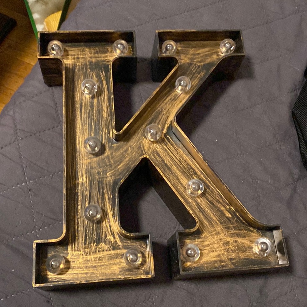 Light Up Letter K